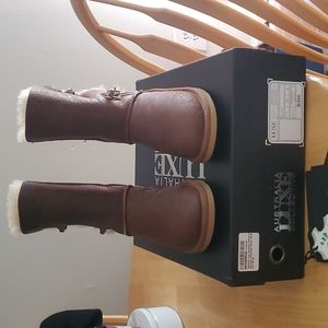 Australia Luxe Reneade Distressed Brown short boots EU 38 US 7